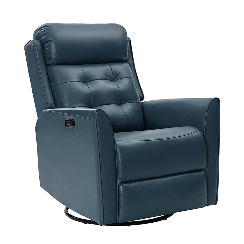 Felisa Genuine & PVC Leather Power Recliner