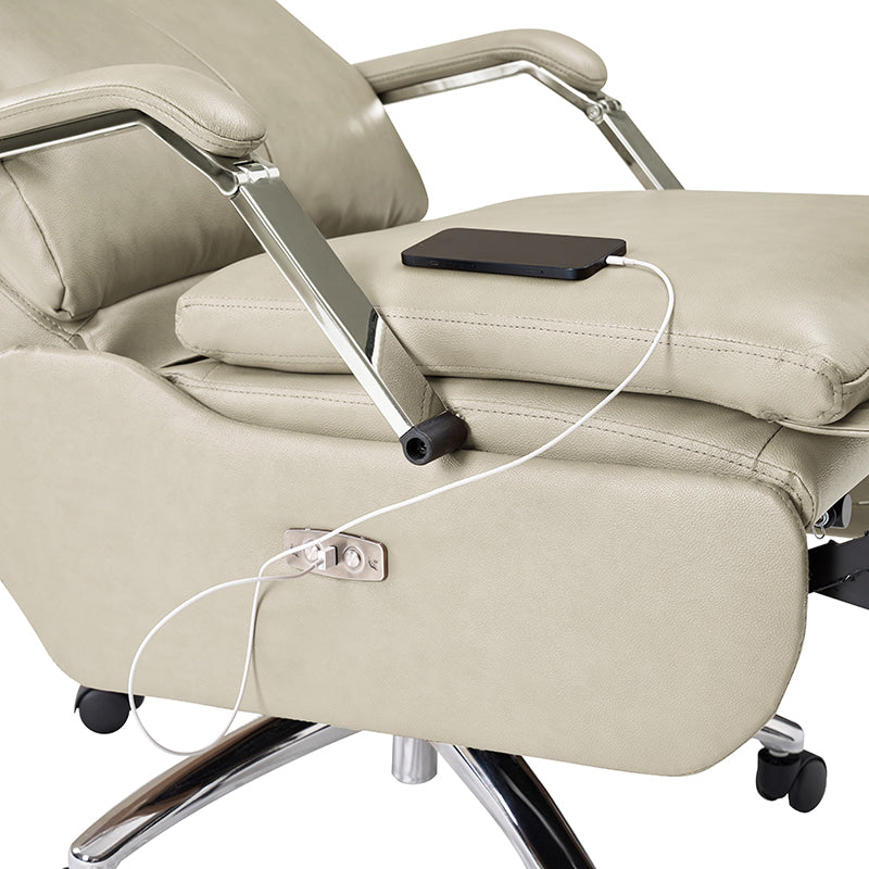 Ester Genuine Leather Power Office Recliner