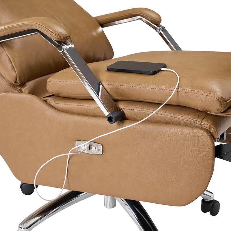 Ester Genuine Leather Power Office Recliner