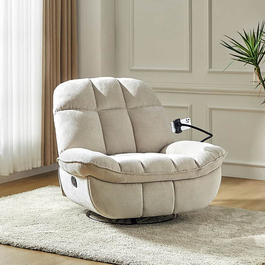 Raquel Modern Style Versatile Functionality Manual Rock Oversized Rocker Recliner