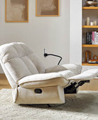 Raquel Modern Style Versatile Functionality Manual Rock Oversized Rocker Recliner