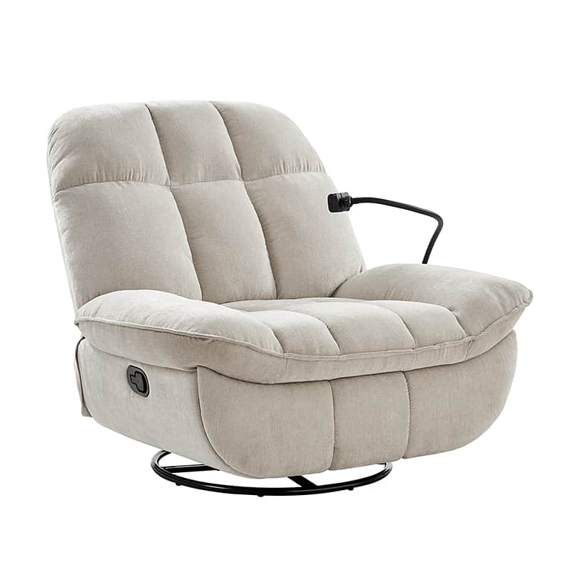 Raquel Modern Style Versatile Functionality Manual Rock Oversized Rocker Recliner