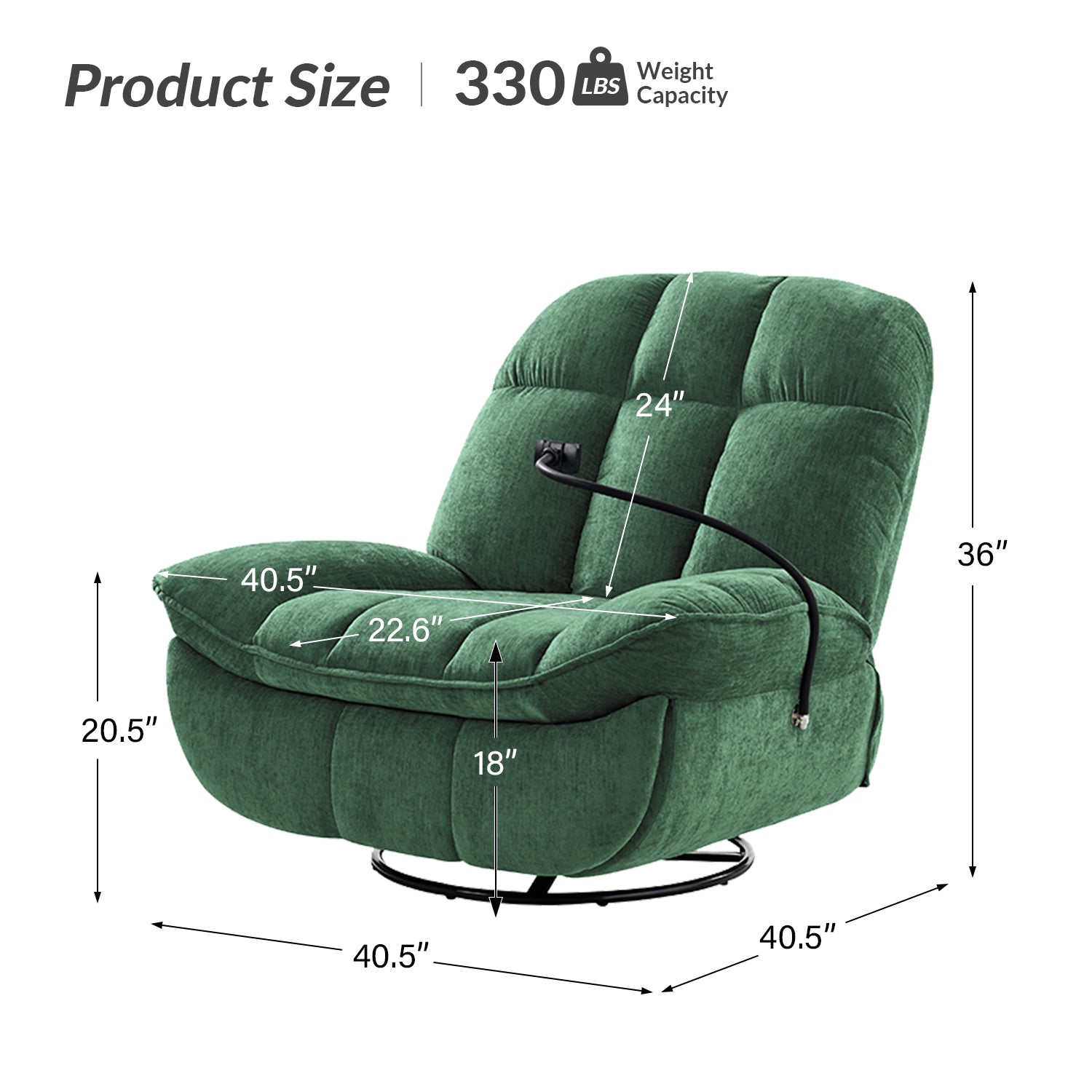 Raquel Modern Style Versatile Functionality Manual Recliner