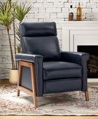 Bona Genuine Leather Power Recliner with Solid Wood Frame