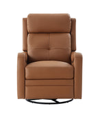 Amelia Genuine Leather Swivel Rocker Recliner