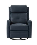 Amelia Genuine Leather Swivel Rocker Recliner