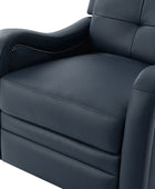 Amelia Genuine Leather Swivel Rocker Recliner