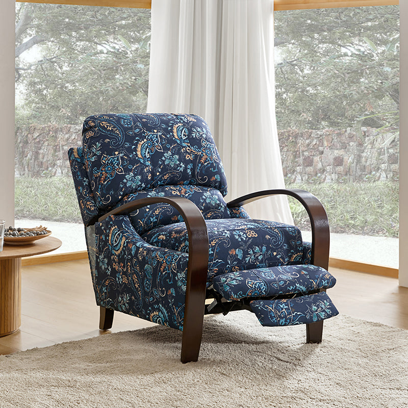 Diana Comfy Wooden Upholstery Manual Recliner