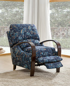 Diana Comfy Wooden Upholstery Manual Recliner