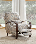 Diana Comfy Wooden Upholstery Manual Recliner