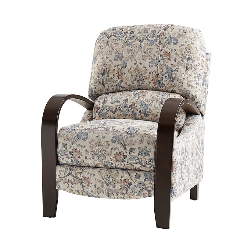 Diana Comfy Wooden Upholstery Manual Recliner