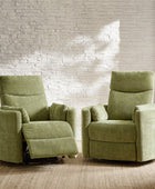 Monica Swivel Rocker Power Recliner with Movable Pillows(Optional Types)