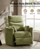 Monica Swivel Rocker Power Recliner with Movable Pillows(Optional Types)