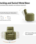 Monica Swivel Rocker Power Recliner with Movable Pillows(Optional Types)