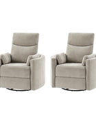 Monica Swivel Rocker Power Recliner with Movable Pillows(Optional Types)
