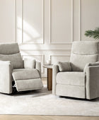 Monica Swivel Rocker Power Recliner with Movable Pillows(Optional Types)