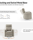 Monica Swivel Rocker Power Recliner with Movable Pillows(Optional Types)