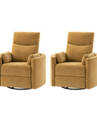 Monica Swivel Rocker Power Recliner with Movable Pillows(Optional Types)