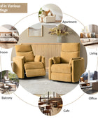 Monica Swivel Rocker Power Recliner with Movable Pillows(Optional Types)