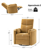 Monica Swivel Rocker Power Recliner with Movable Pillows(Optional Types)