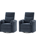Monica Swivel Rocker Power Recliner with Movable Pillows(Optional Types)