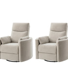 Monica Swivel Rocker Power Recliner with Movable Pillows(Optional Types)