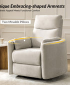 Monica Swivel Rocker Power Recliner with Movable Pillows(Optional Types)