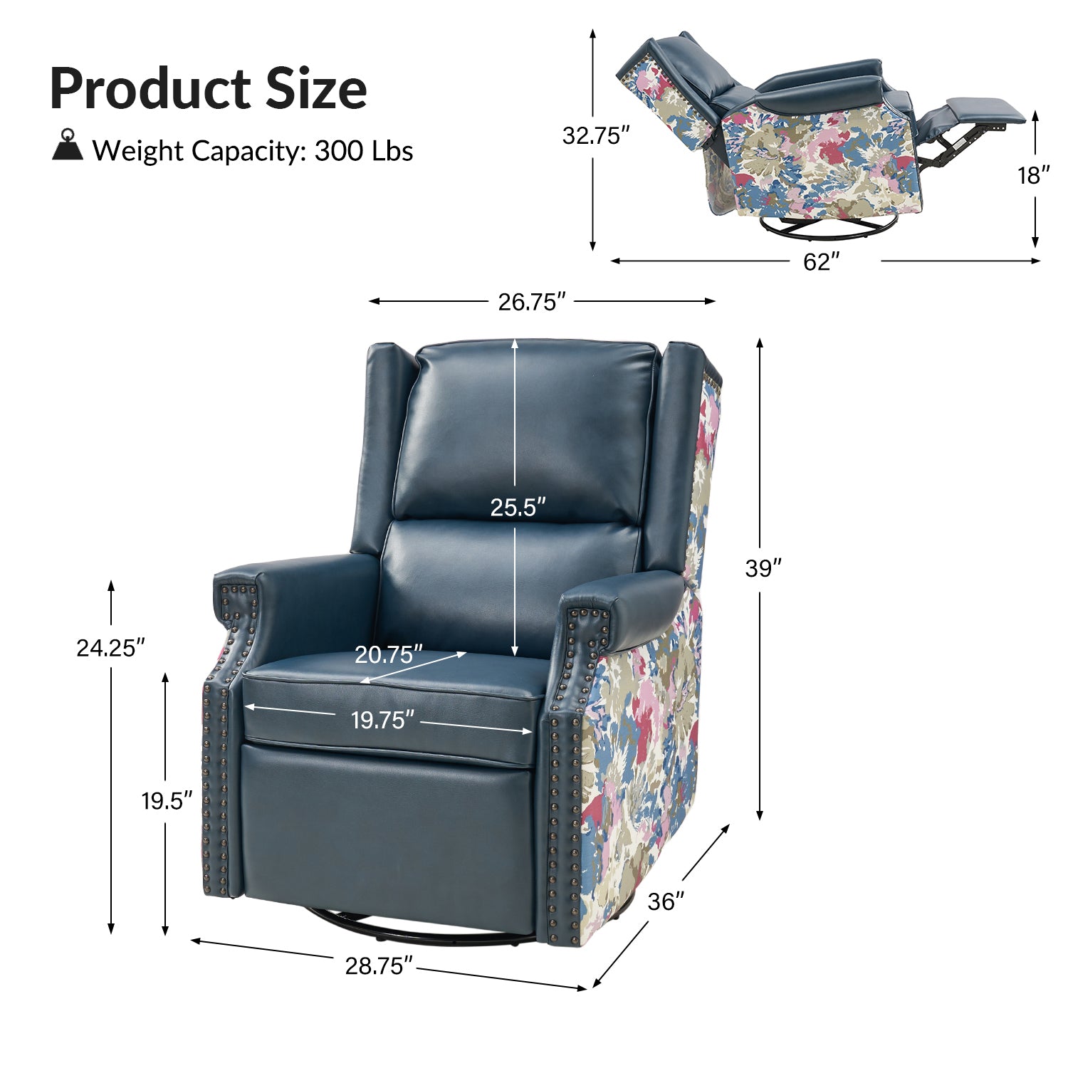 Nelson Swivel Rocker Recliner