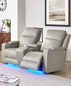 Diego Genuine Leather Home Theater Seating(Two or Three Seat Options)