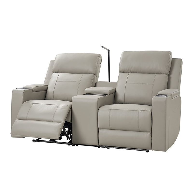 Diego Genuine Leather Home Theater Seating(Two or Three Seat Options)