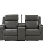 Diego Genuine Leather Home Theater Seating(Two or Three Seat Options)