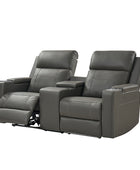 Diego Genuine Leather Home Theater Seating(Two or Three Seat Options)