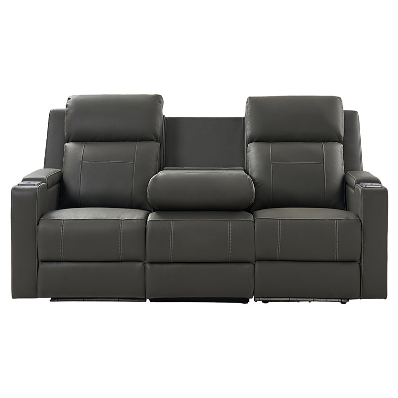 Diego Genuine Leather Home Theater Seating(Two or Three Seat Options)