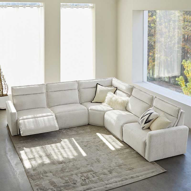 Essentia Power Reclining Corner Sofa – Modern Sectional Couch with