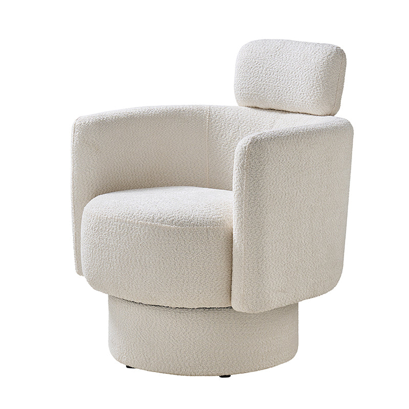 Mario Modern Comfort Upholstered Swivel Barrel Chair