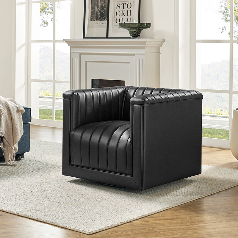 Diego Classic 360-Degree Square Arms Swivel Chair