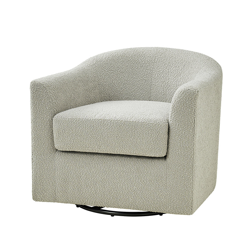 Hulala Home Irene Contemporary Style 360 Degree Swivel Chair Grey