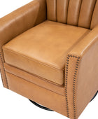 Flora Genuine Leather 360 Degree Refined Elegance Swivel Chair