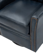 Flora Genuine Leather 360 Degree Refined Elegance Swivel Chair