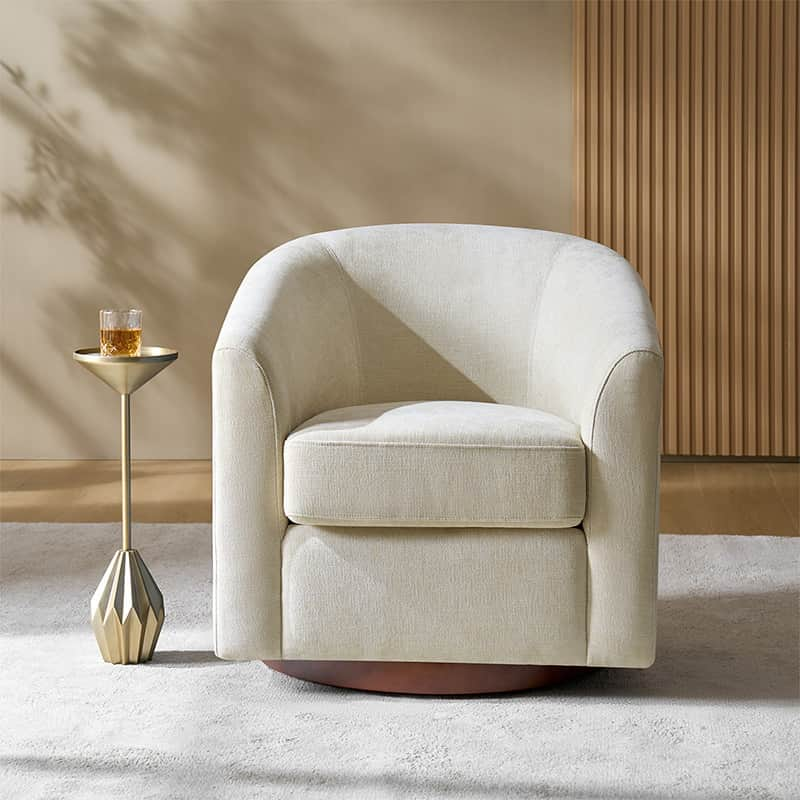 Elena Swivel Barrel Accent Chair