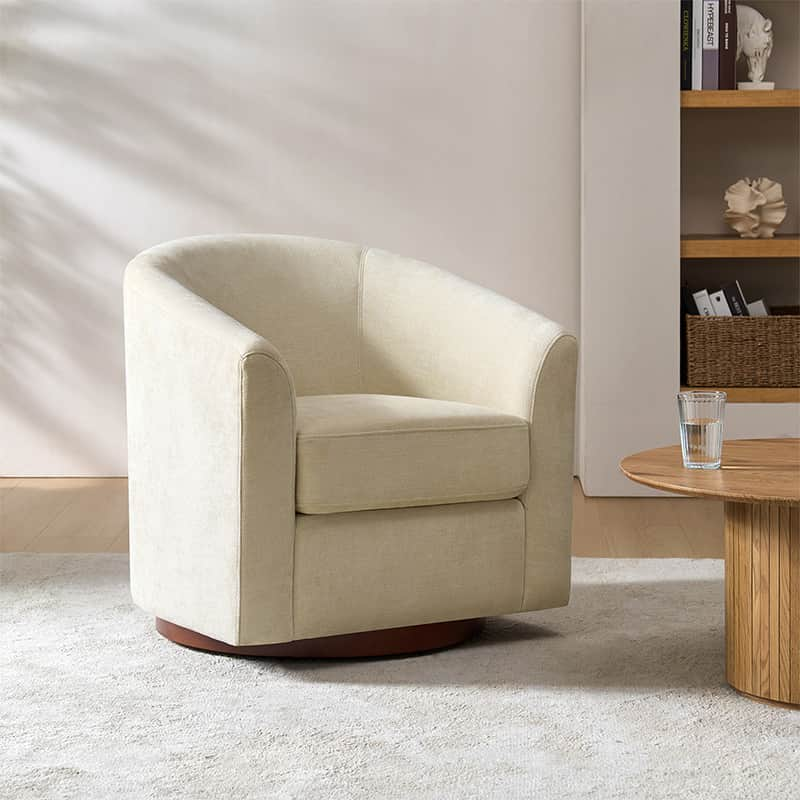 Elena Swivel Barrel Accent Chair