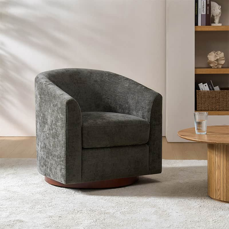 Elena Swivel Barrel Accent Chair