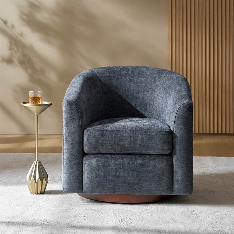 Elena Swivel Barrel Accent Chair