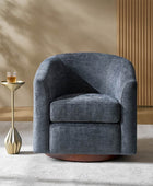 Elena Swivel Barrel Accent Chair