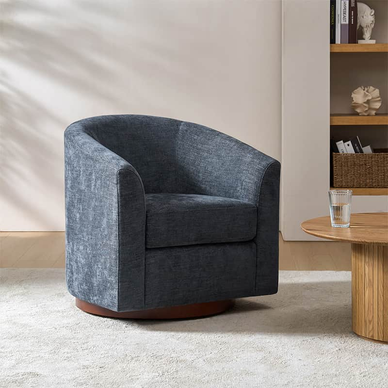 Elena Swivel Barrel Accent Chair