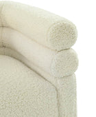 Benita 360-Degree Swivel Chair in Chenille Fabric with a Plush Pillow