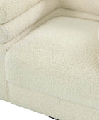 Benita 360-Degree Swivel Chair in Chenille Fabric with a Plush Pillow