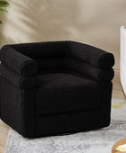 Benita 360-Degree Swivel Chair in Chenille Fabric with a Plush Pillow