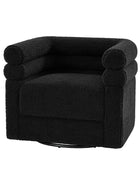 Benita 360-Degree Swivel Chair in Chenille Fabric with a Plush Pillow