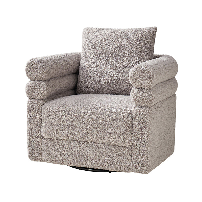 Benita 360-Degree Swivel Chair in Chenille Fabric